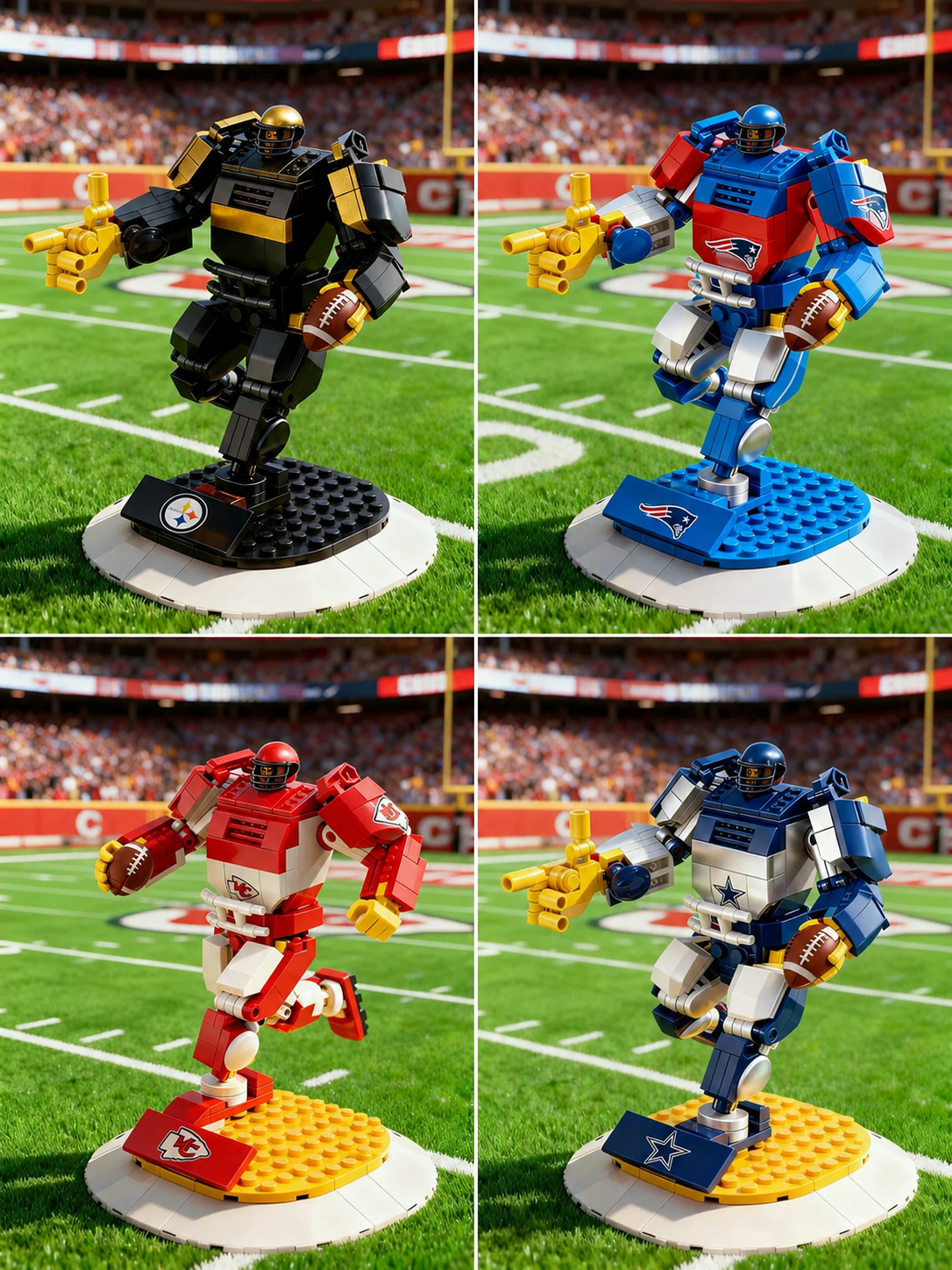 NFL Building Block Mecha Series—Creative building blocks, a great gift for fans.