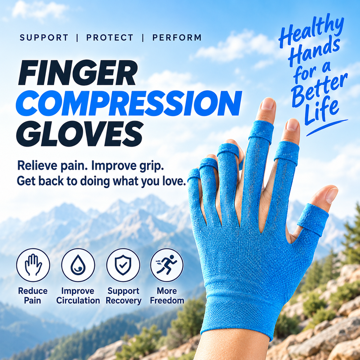 🖐️ Elastic Hand Support Tape for Pain Relief & Sports