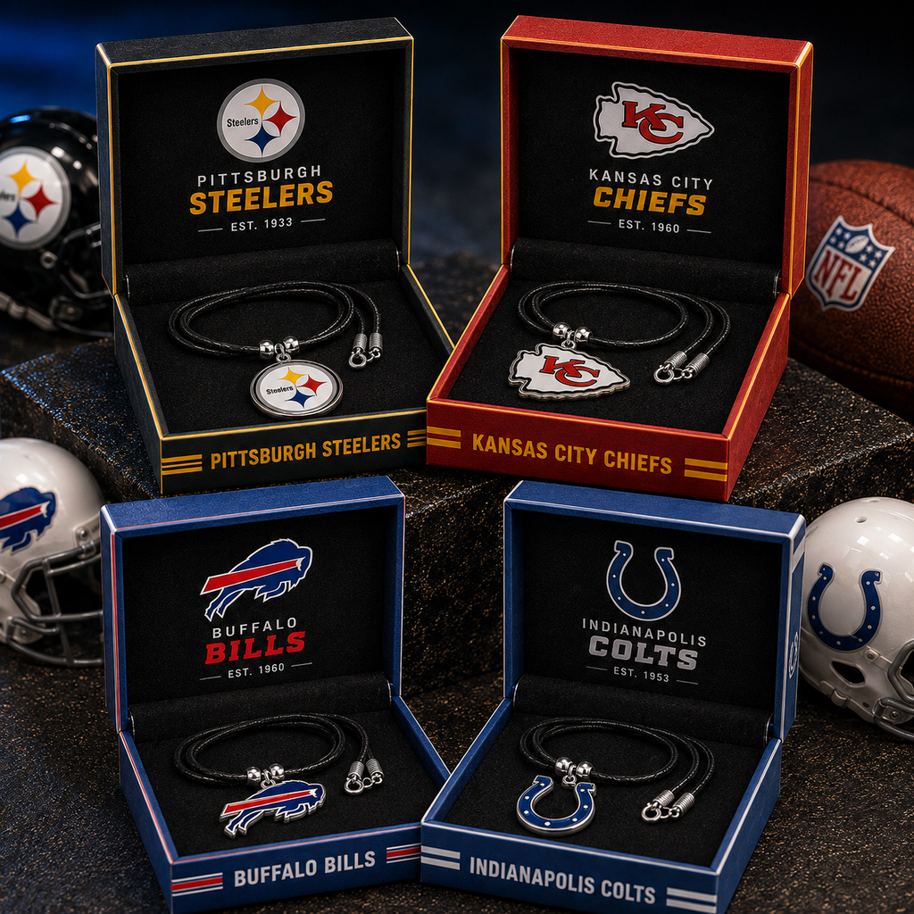 🏈 Exclusively for all 32 NFL teams — Handmade team good-luck energy necklaces 📿🍀