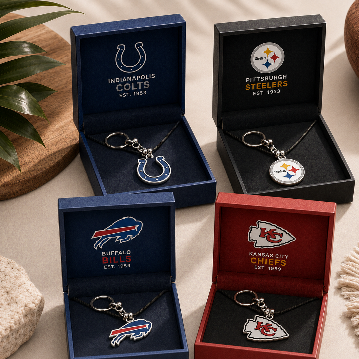 🏈 Designed for all 32 NFL teams — Team Good Luck Energy Keychain 📿🍀