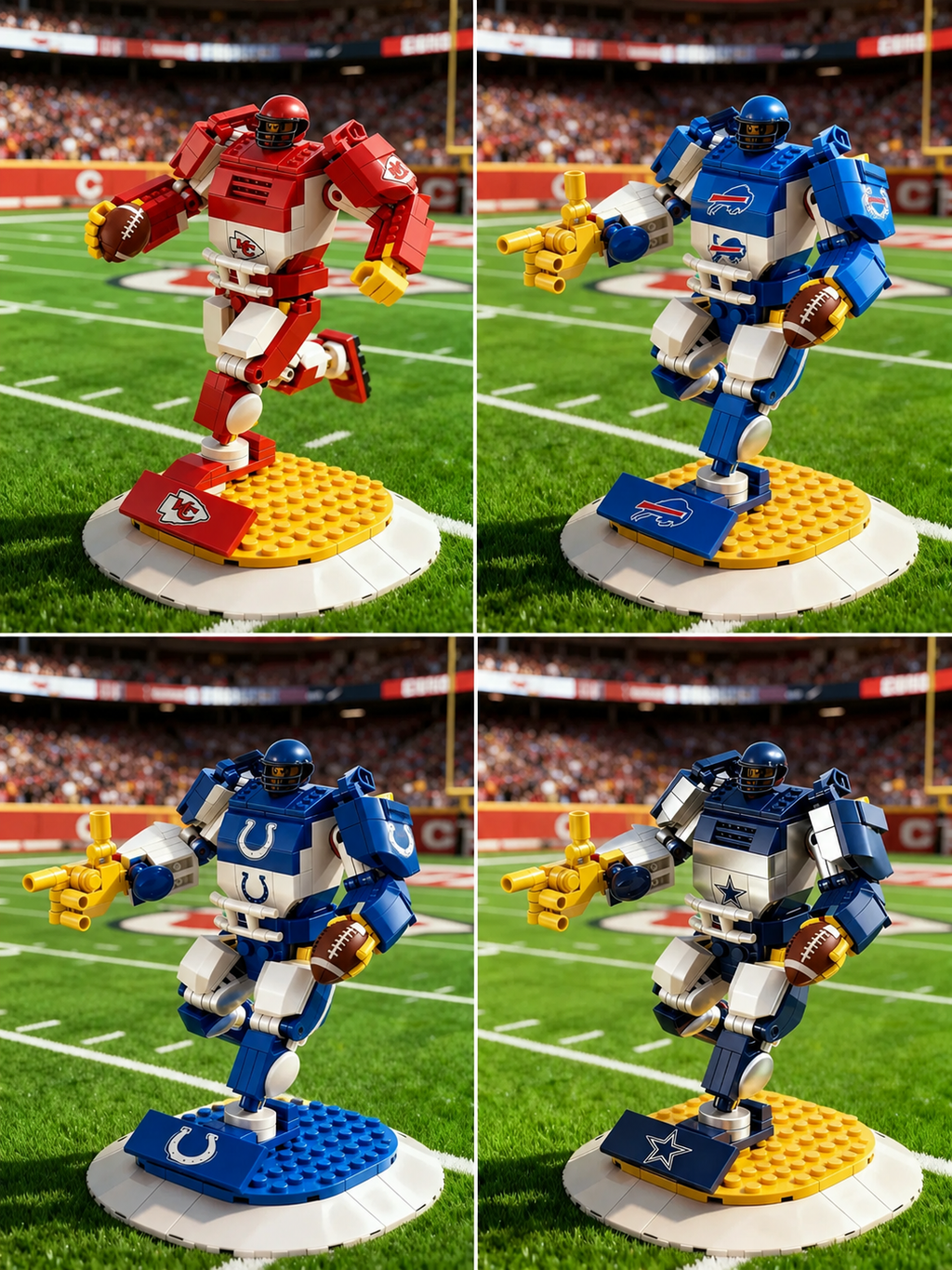 NFL Building Block Mecha Series—Creative building blocks, a great gift for fans.