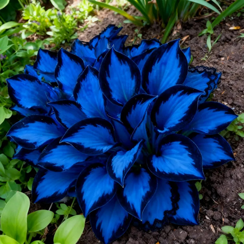 🔥2026 Hot Selling 🌌 Dark Purple Heart Hosta Seeds, a perennial garden plant that is easy to grow