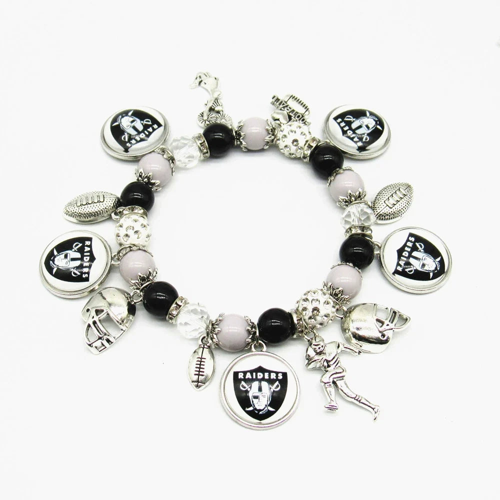 🏈 Designed for 32 NFL teams — Team-themed beaded bracelets 📿🍀