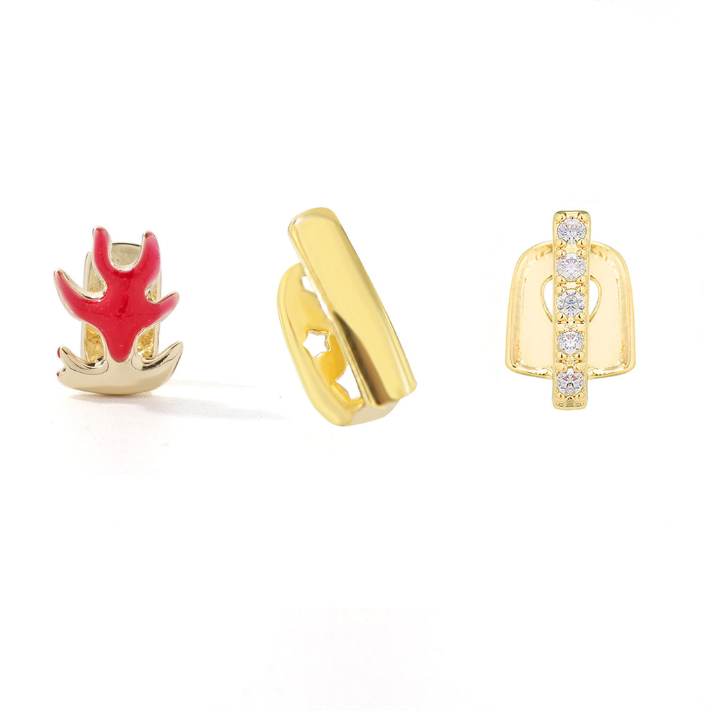 🦷 Showcase your personality—wear dazzling diamond-studded grillz to flaunt your unique style.
