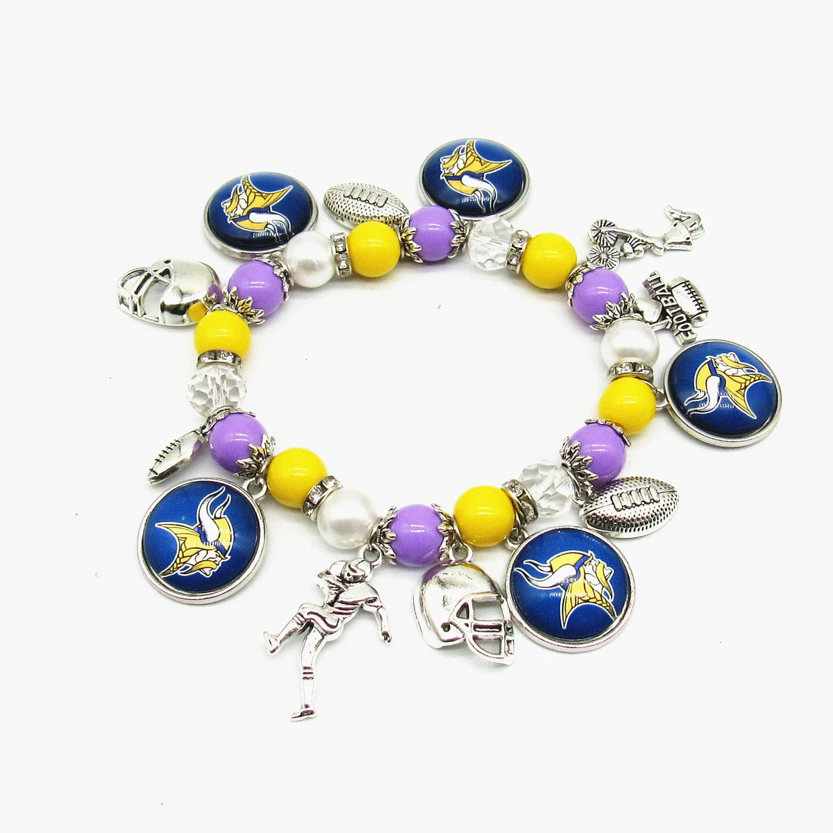 🏈 Designed for 32 NFL teams — Team-themed beaded bracelets 📿🍀