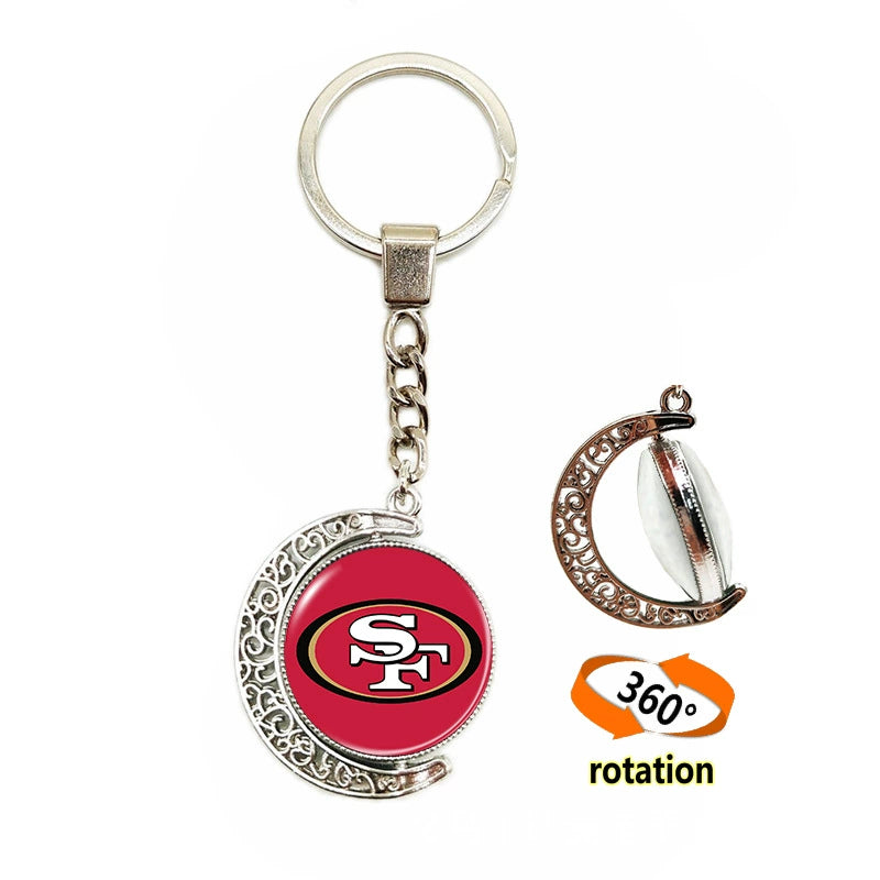 🏈 NFL 32 Teams — Team Pride Gemstone Pendant 📿🍀🏈