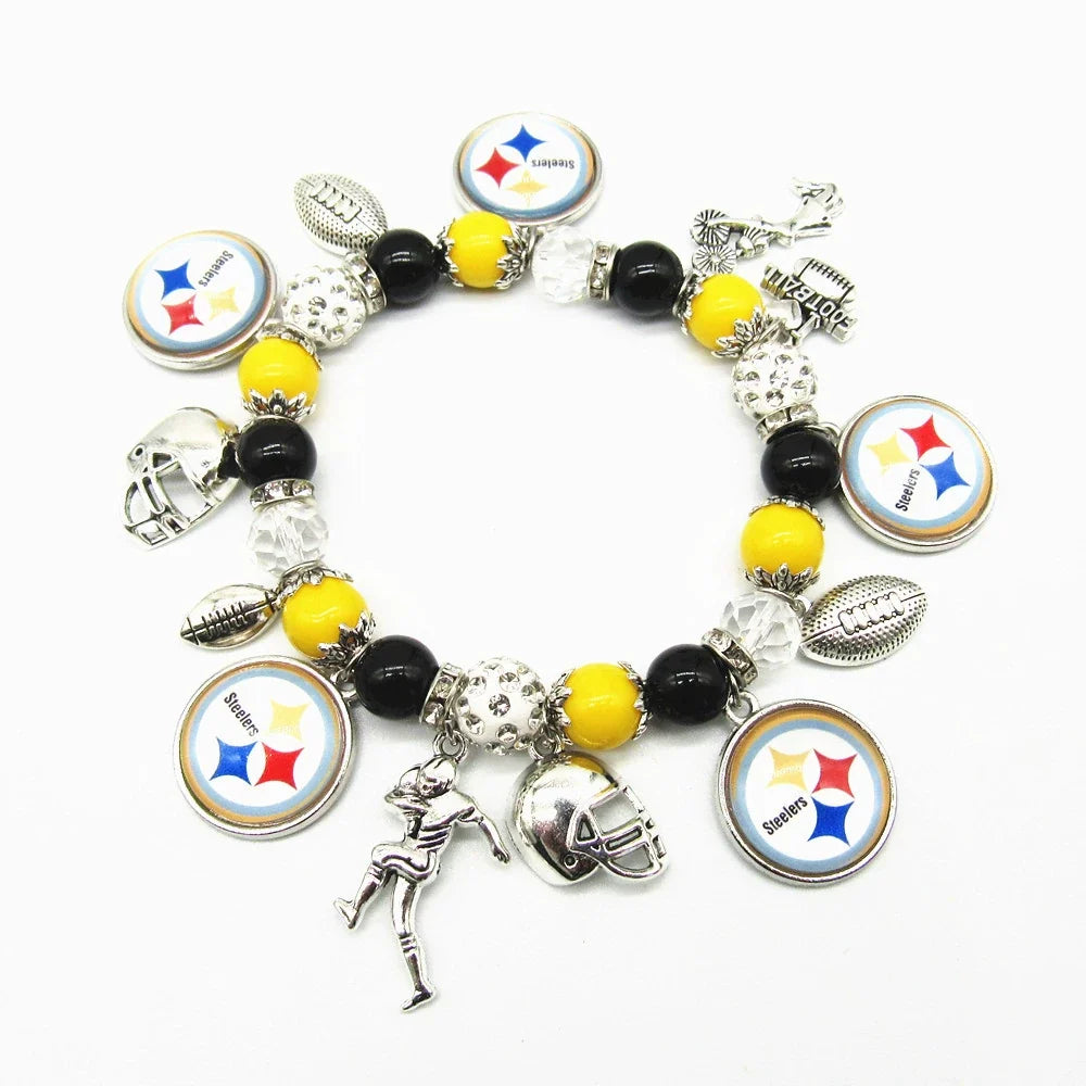 🏈 Designed for 32 NFL teams — Team-themed beaded bracelets 📿🍀