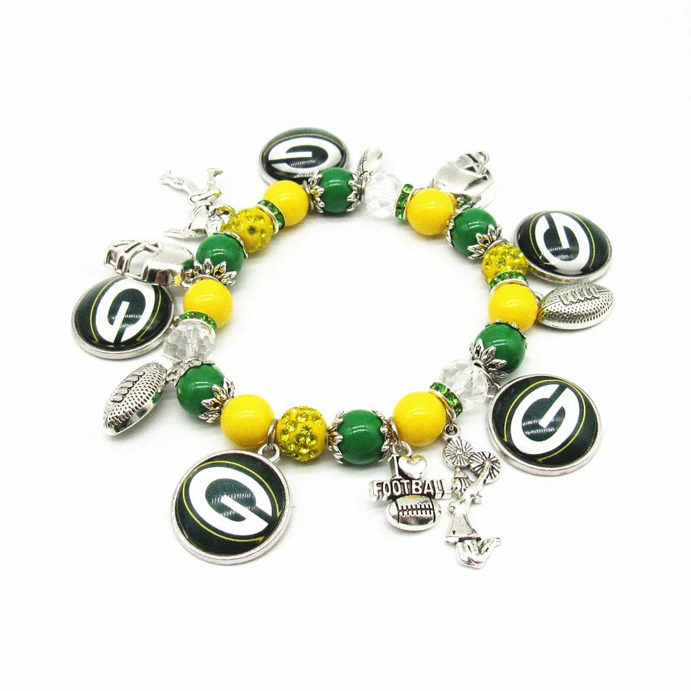🏈 Designed for 32 NFL teams — Team-themed beaded bracelets 📿🍀