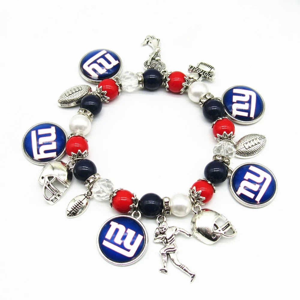 🏈 Designed for 32 NFL teams — Team-themed beaded bracelets 📿🍀