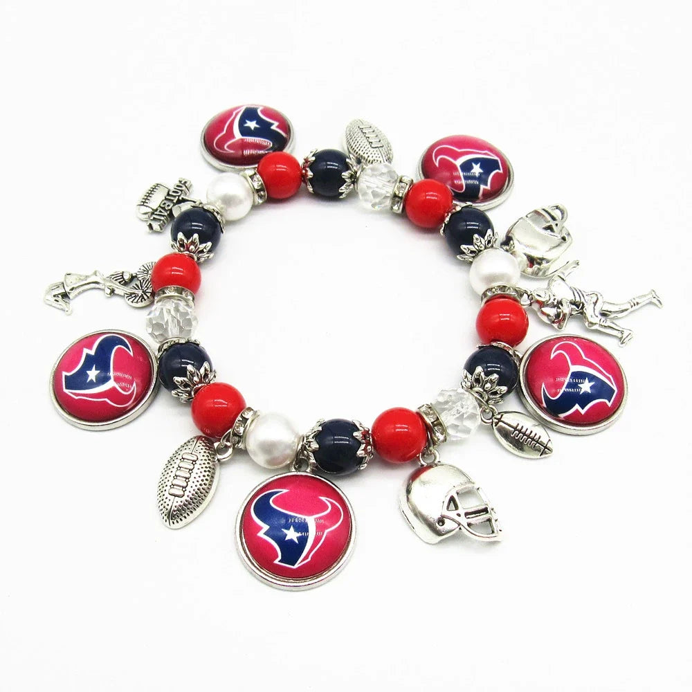 🏈 Designed for 32 NFL teams — Team-themed beaded bracelets 📿🍀