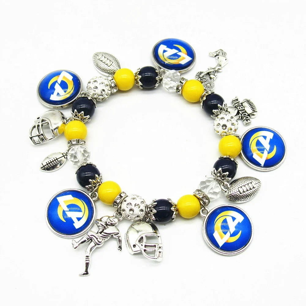 🏈 Designed for 32 NFL teams — Team-themed beaded bracelets 📿🍀