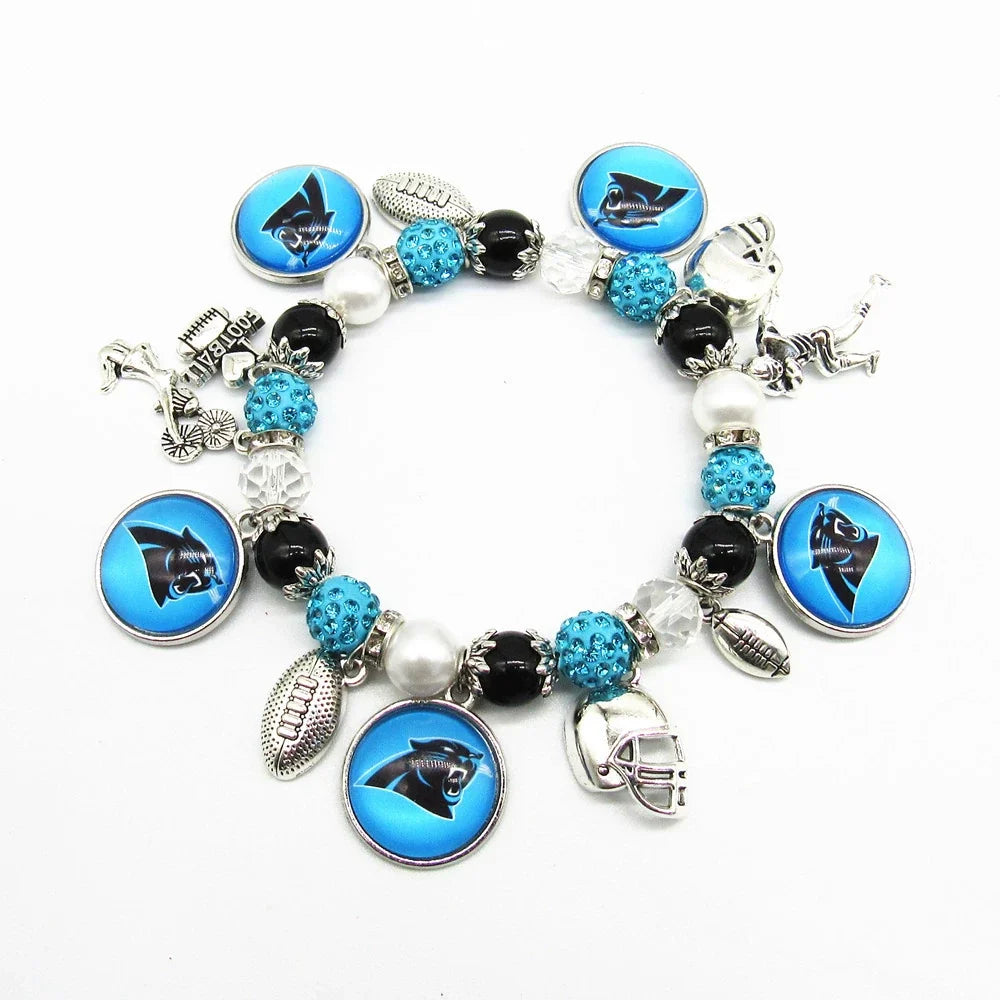 🏈 Designed for 32 NFL teams — Team-themed beaded bracelets 📿🍀