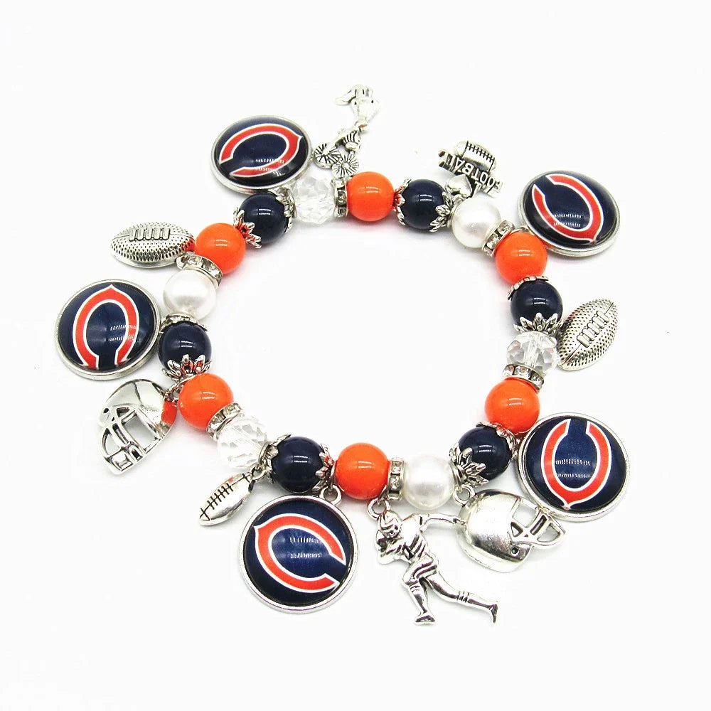 🏈 Designed for 32 NFL teams — Team-themed beaded bracelets 📿🍀