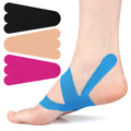🦶 10-Piece Pre-cut Kinesiology Tape – Pain Relief Sports Tape for Plantar Fasciitis