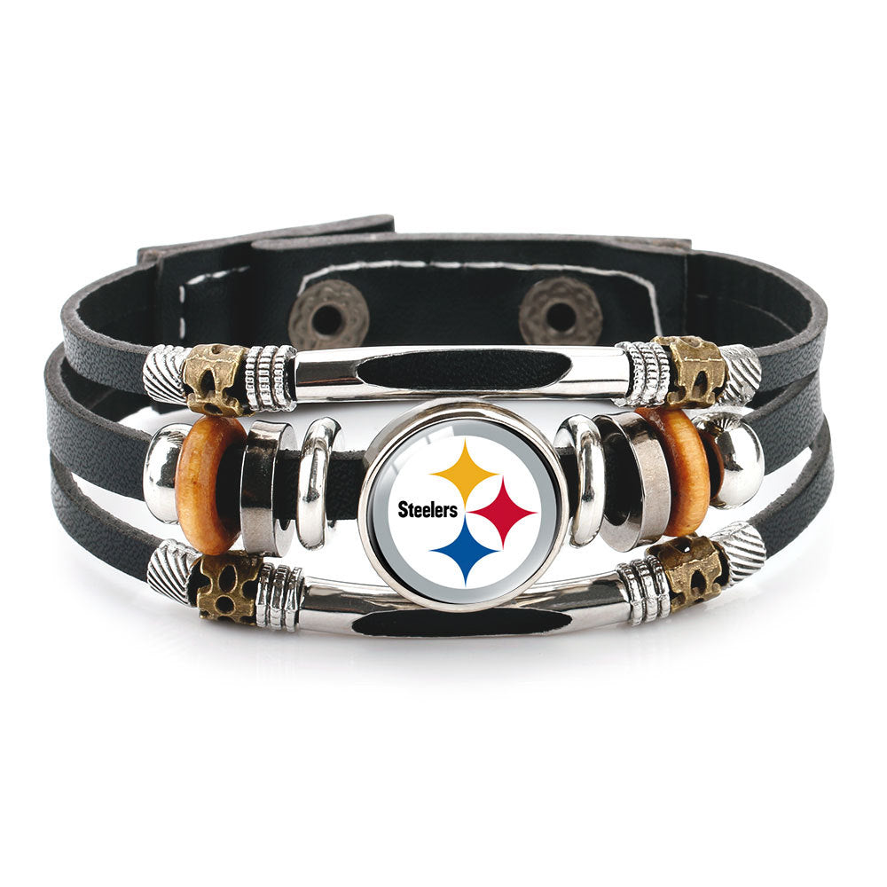 🏈 NFL 32-Team "Glory Gem" Leather Bracelet — Featuring all teams and their signature colors 📿🍀