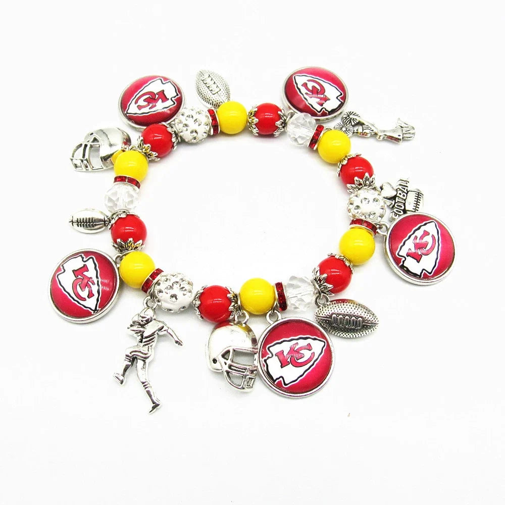 🏈 Designed for 32 NFL teams — Team-themed beaded bracelets 📿🍀