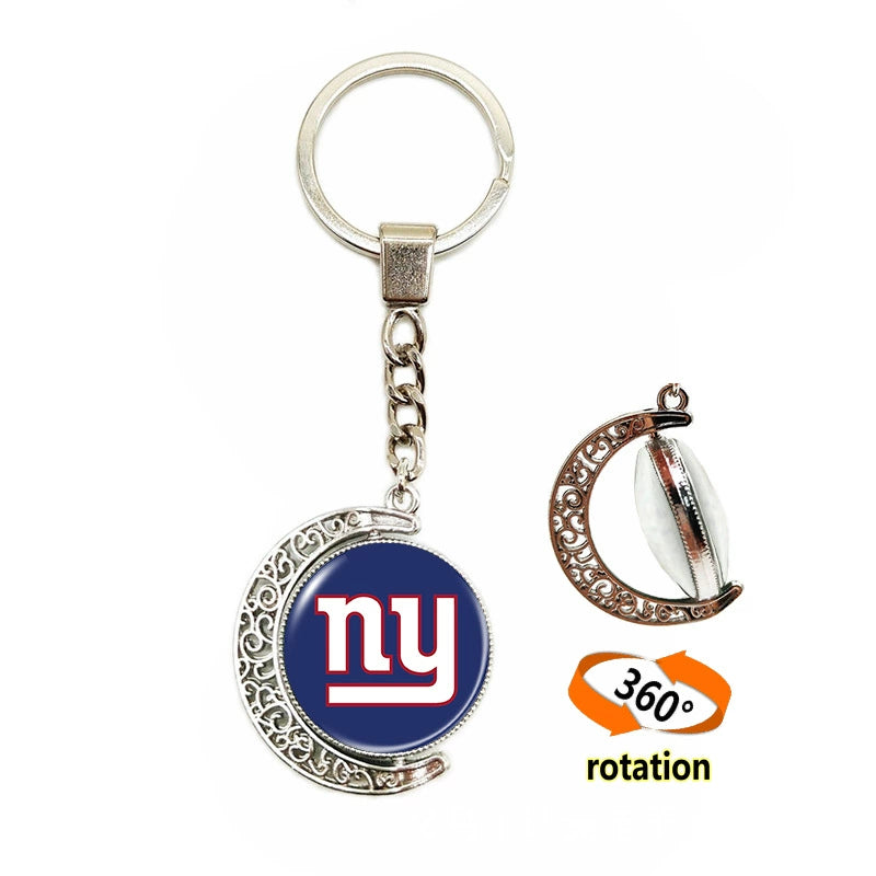 🏈 NFL 32 Teams — Team Pride Gemstone Pendant 📿🍀🏈