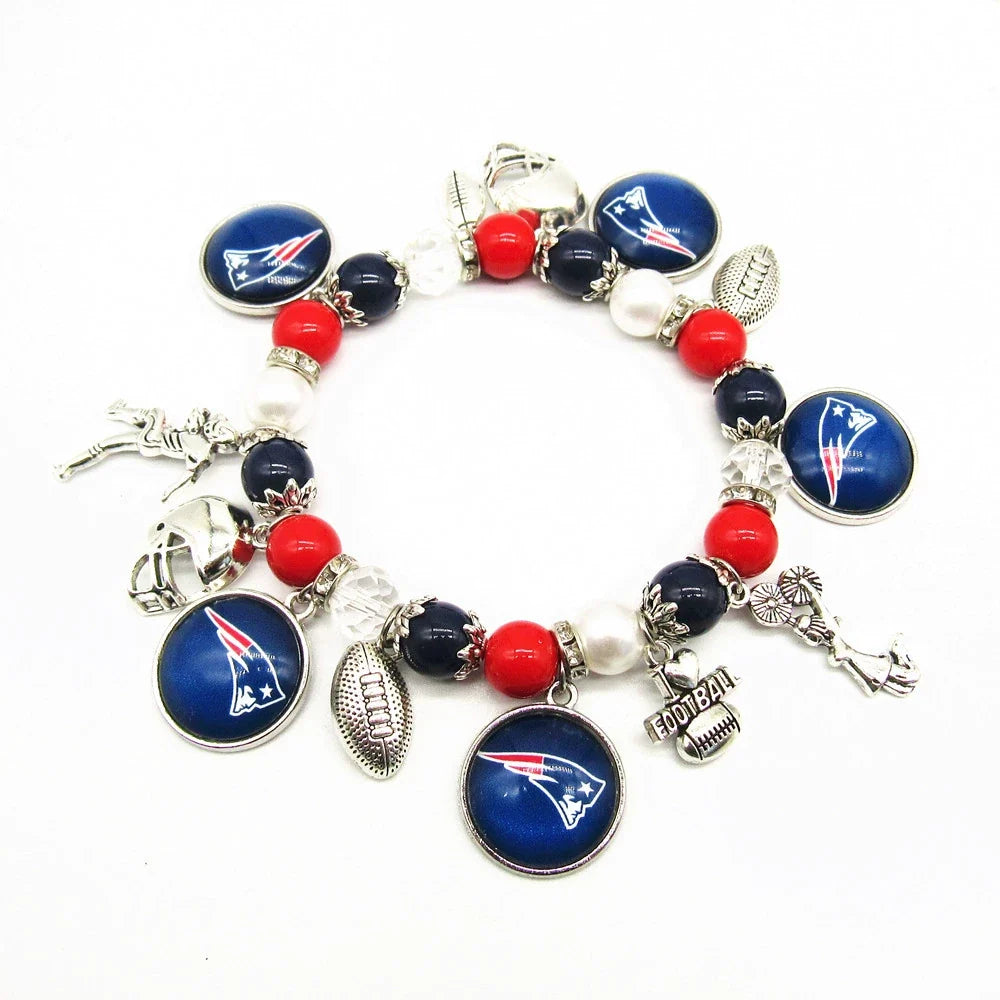 🏈 Designed for 32 NFL teams — Team-themed beaded bracelets 📿🍀