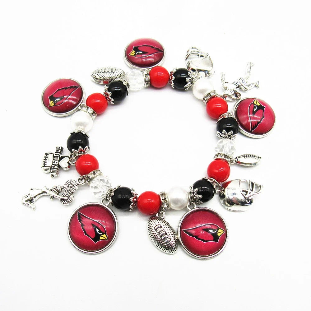 🏈 Designed for 32 NFL teams — Team-themed beaded bracelets 📿🍀