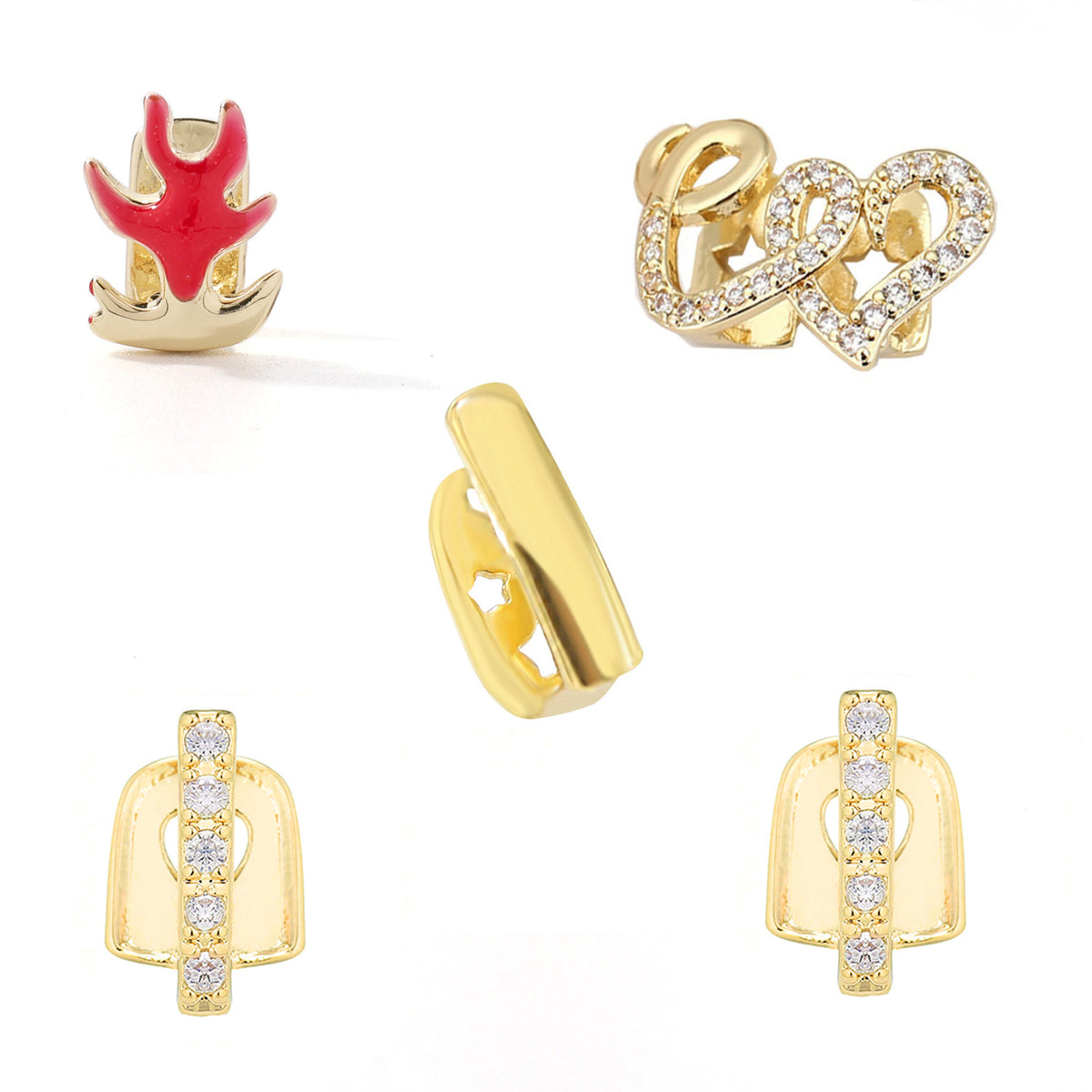 🦷 Showcase your personality—wear dazzling diamond-studded grillz to flaunt your unique style.