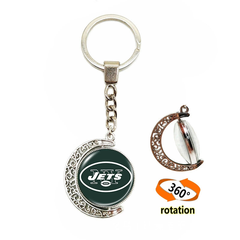 🏈 NFL 32 Teams — Team Pride Gemstone Pendant 📿🍀🏈