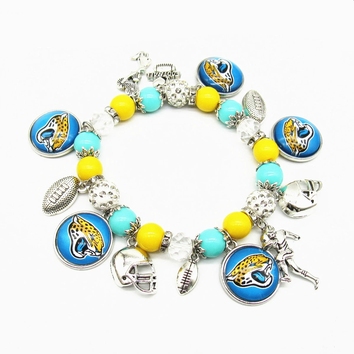 🏈 Designed for 32 NFL teams — Team-themed beaded bracelets 📿🍀