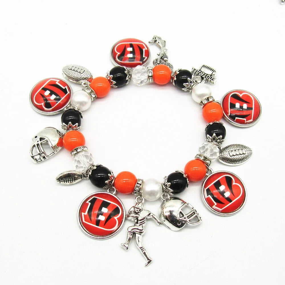 🏈 Designed for 32 NFL teams — Team-themed beaded bracelets 📿🍀