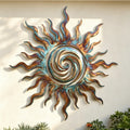 Metal Sun Silhouette Wall Art Decor