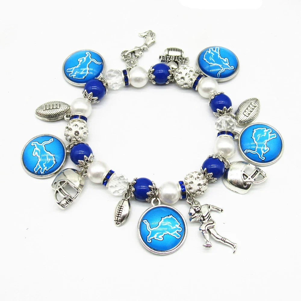 🏈 Designed for 32 NFL teams — Team-themed beaded bracelets 📿🍀