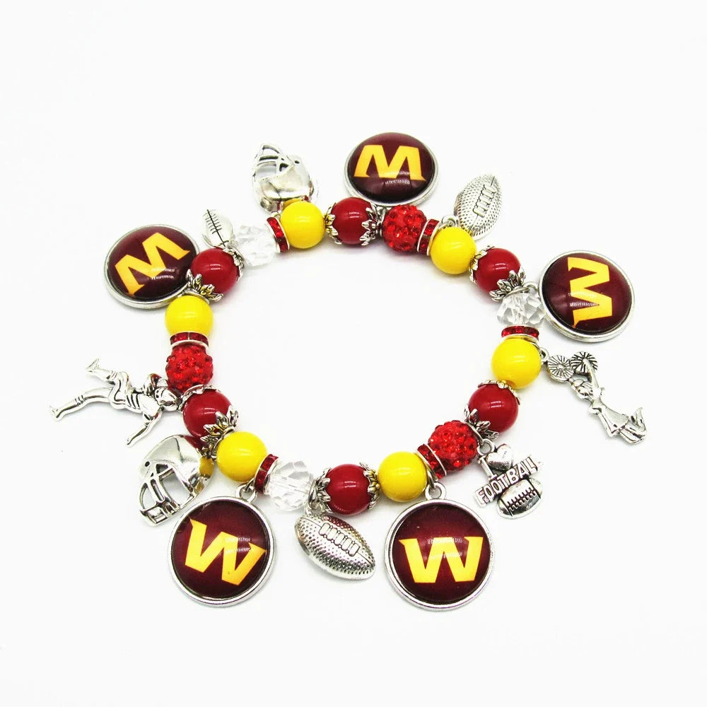 🏈 Designed for 32 NFL teams — Team-themed beaded bracelets 📿🍀