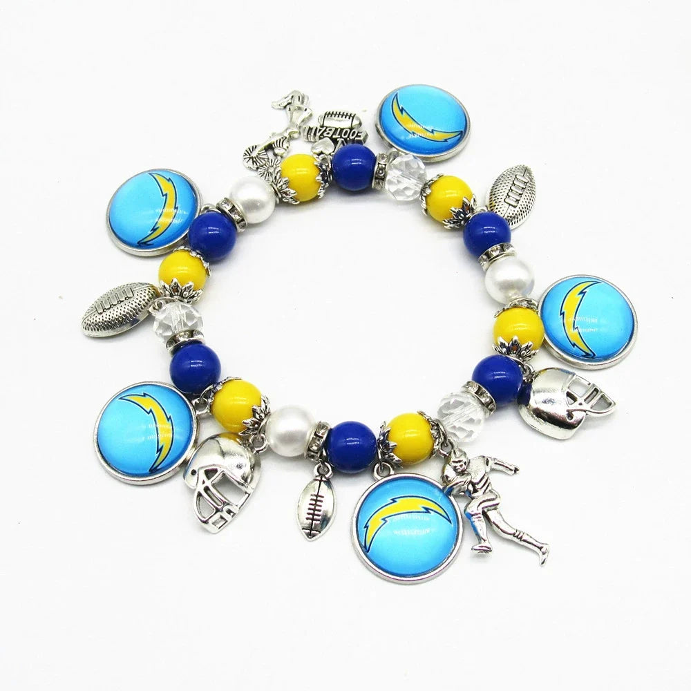 🏈 Designed for 32 NFL teams — Team-themed beaded bracelets 📿🍀