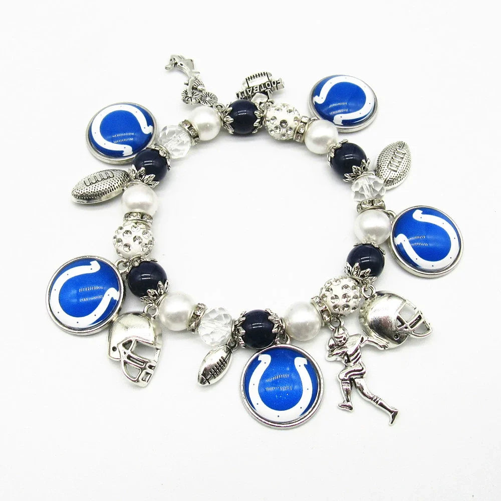 🏈 Designed for 32 NFL teams — Team-themed beaded bracelets 📿🍀