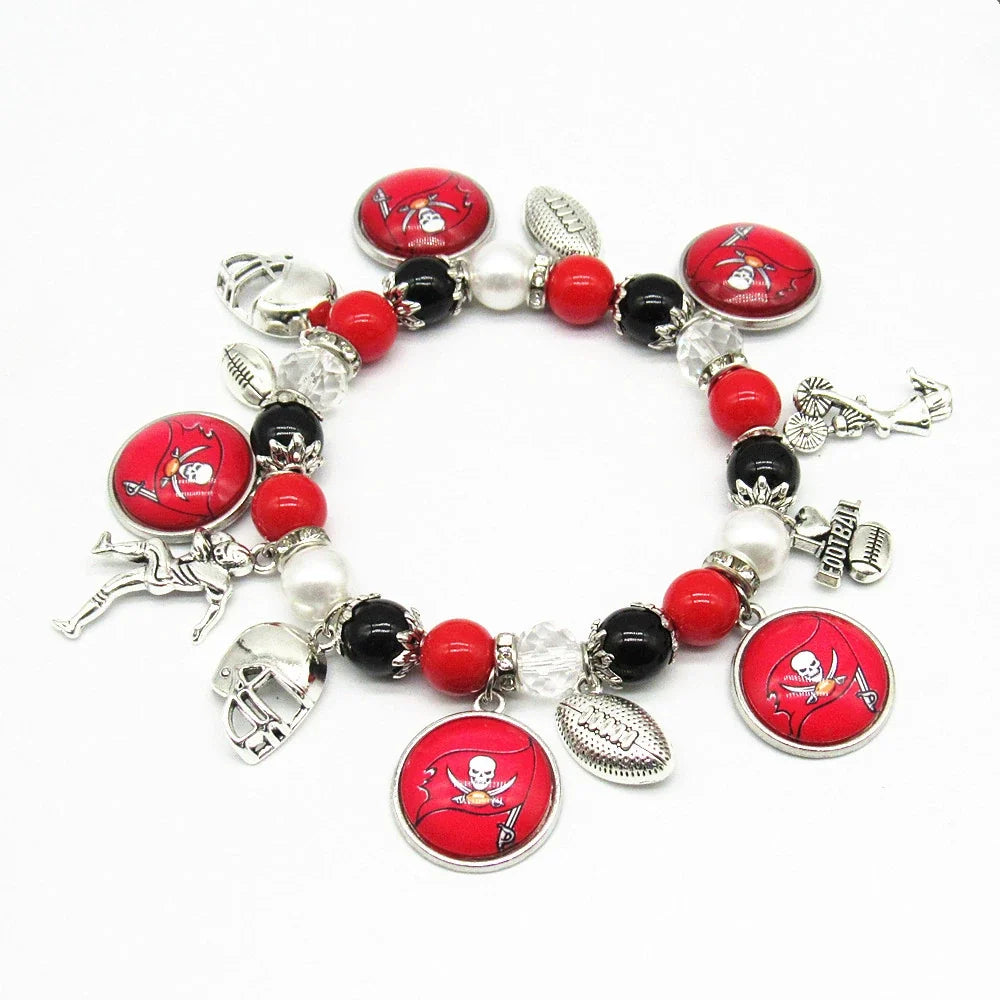🏈 Designed for 32 NFL teams — Team-themed beaded bracelets 📿🍀