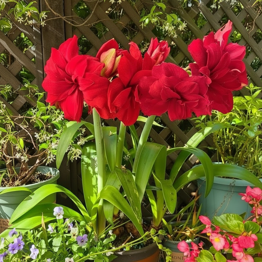 100 Amaryllis seeds, suitable for indoor and outdoor garden planting.