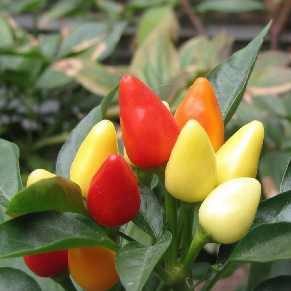 30 Pieces Bolivian Rainbow Hot Pepper Ornamental Chili Seeds For Garden And Home Growing