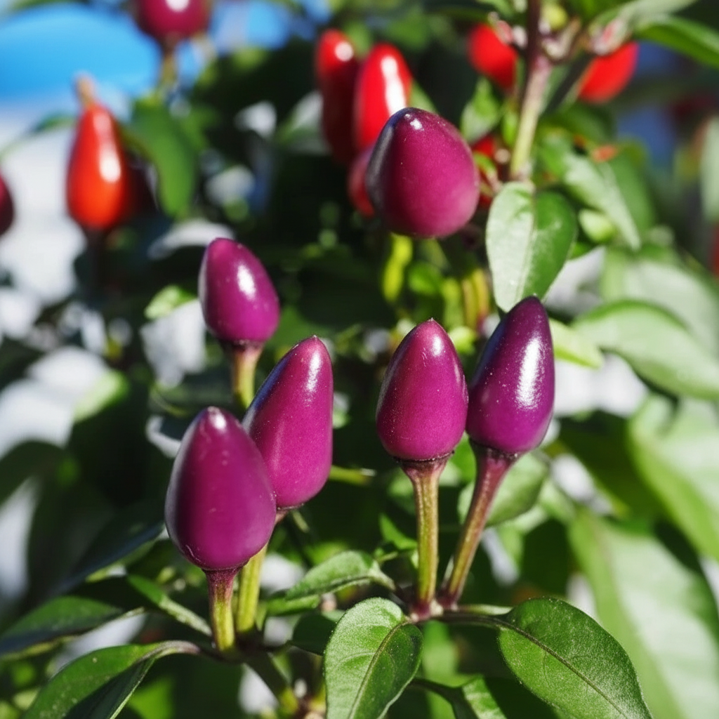 30 Pieces Bolivian Rainbow Hot Pepper Ornamental Chili Seeds For Garden And Home Growing