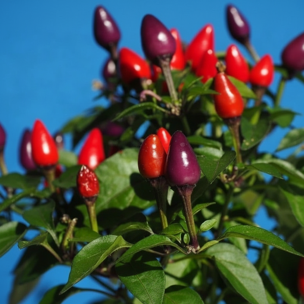 30 Pieces Bolivian Rainbow Hot Pepper Ornamental Chili Seeds For Garden And Home Growing