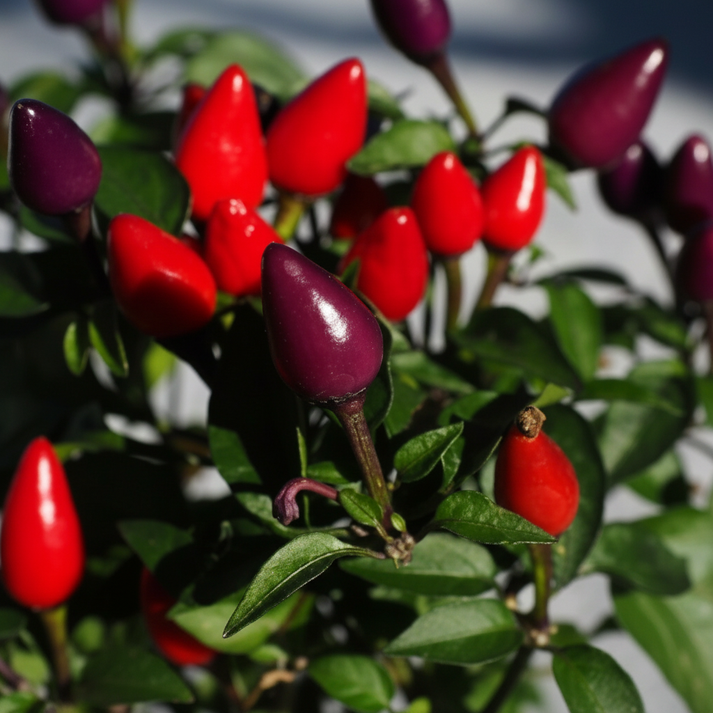 30 Pieces Bolivian Rainbow Hot Pepper Ornamental Chili Seeds For Garden And Home Growing