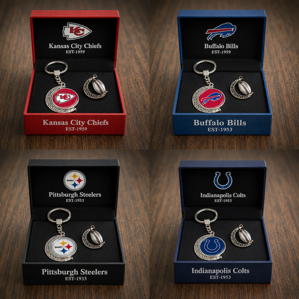 🏈 NFL 32 Teams — Team Pride Gemstone Pendant 📿🍀🏈