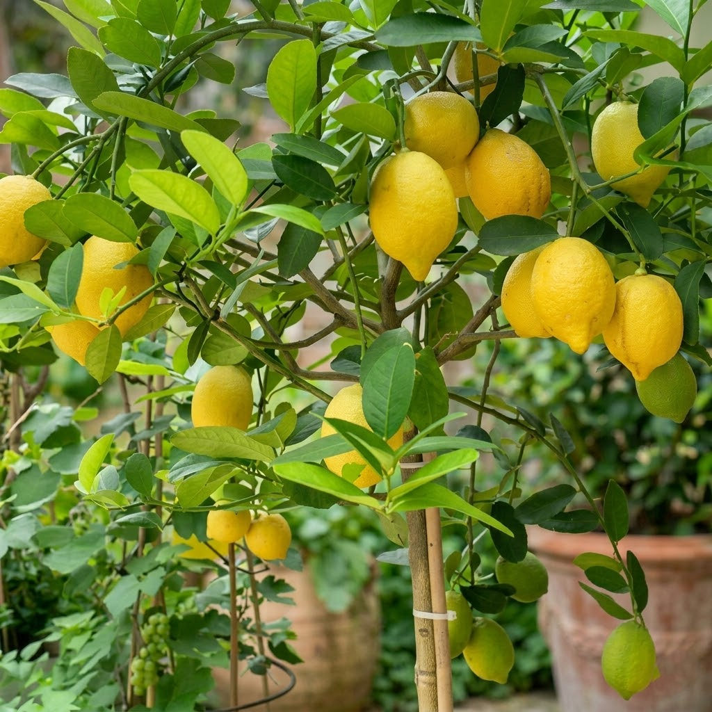 Lemon tree seeds suitable for courtyards, gardens, and container planting.